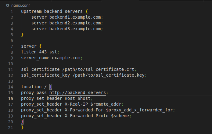 Diagrama de reverse proxy Nginx redirecionando para containers Docker