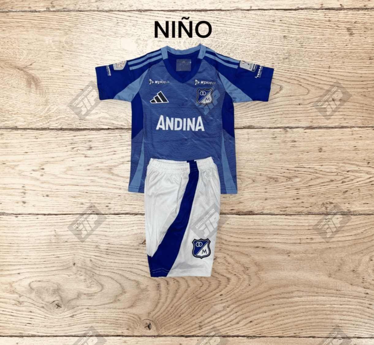 Uniforme local niño - Millonarios