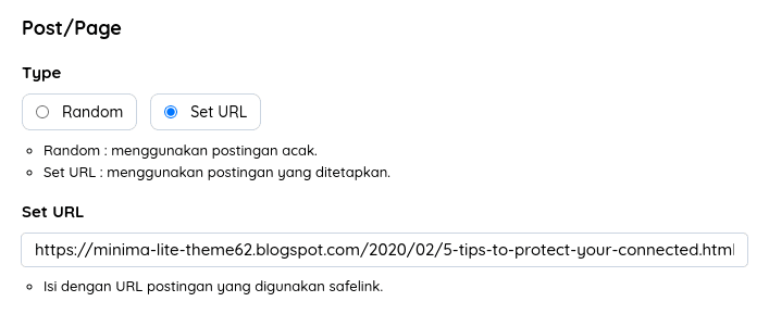 Post/Page
