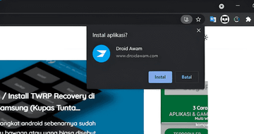 PWA Install Desktop