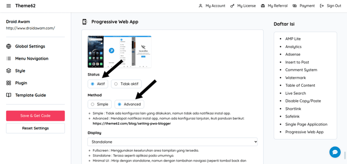 Plugin PWA Advanced