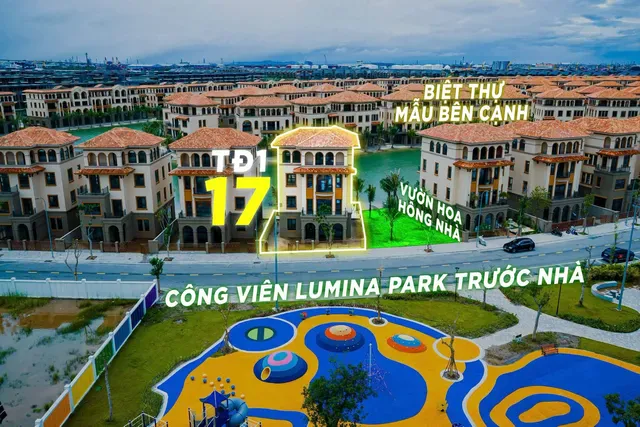 🔥 TĐ1-17 - BT Đơn Lập Góc VIP - Khu Đảo Thiên Đường - Isla Bella - Vin Vũ Yên 🌊 DT 305m2 - DTXD 490m2