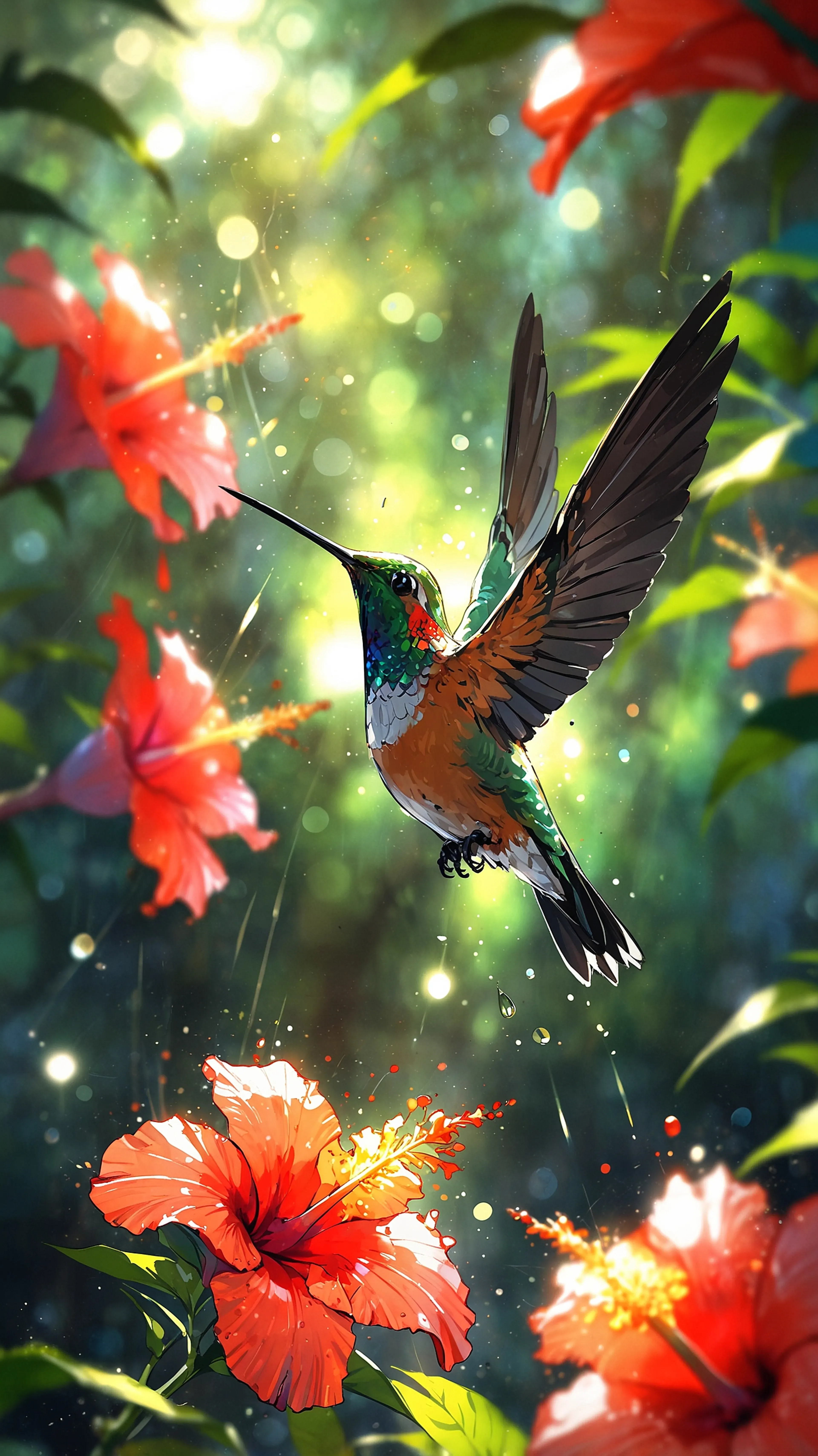 Hibiscus Flight anime wallpaper