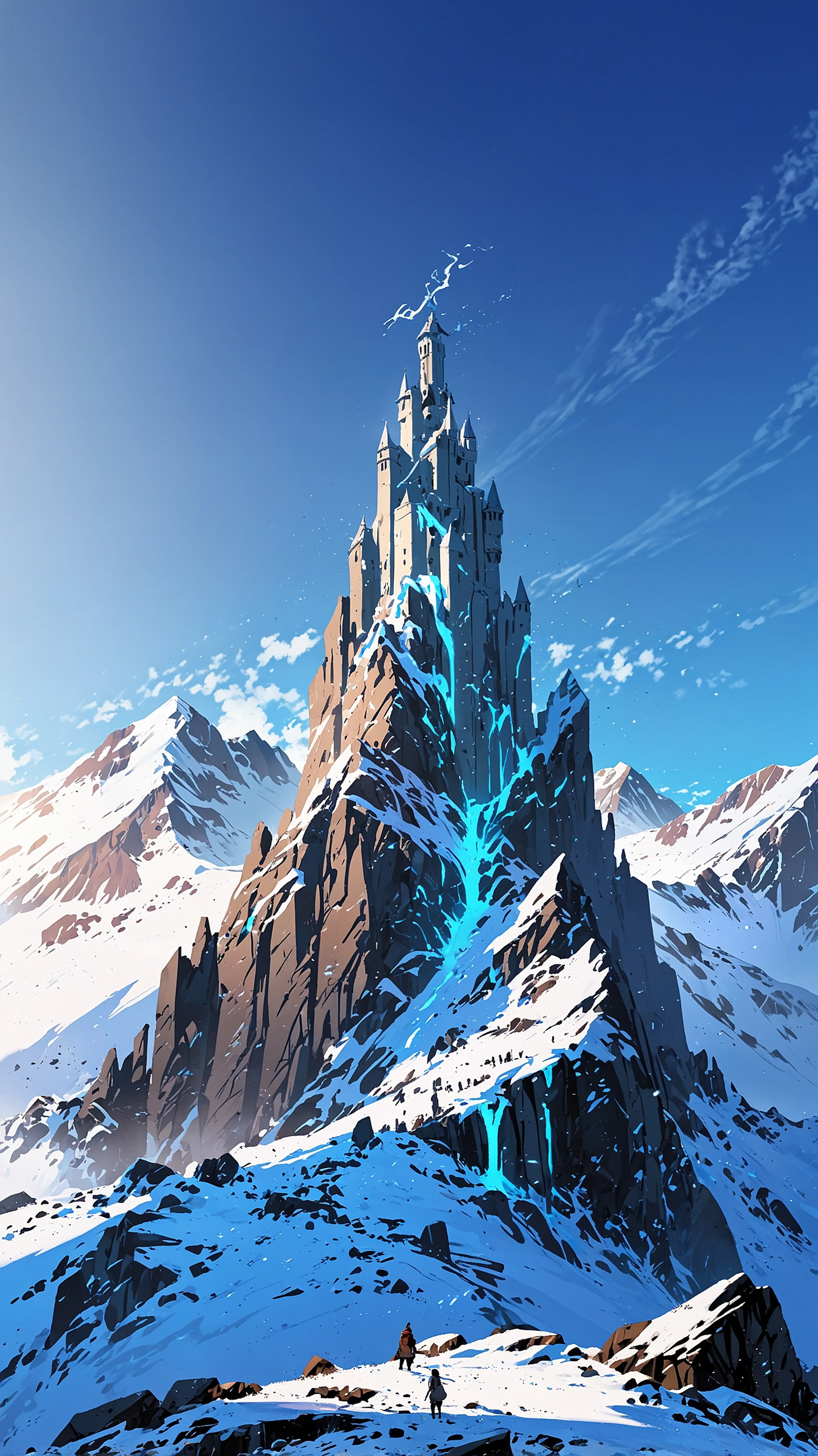 Frozen Spire Citadel anime wallpaper