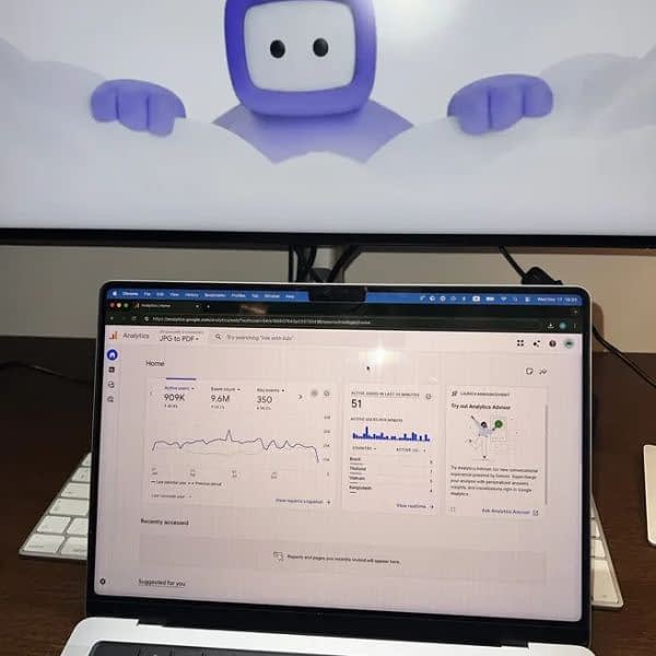 Soro AI dashboard showing click and impression growth in Google Search Console