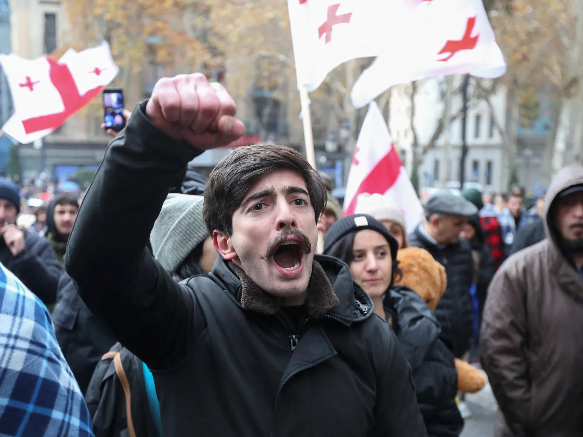 Georgian ruling party reopens parliament despite opposition boycott