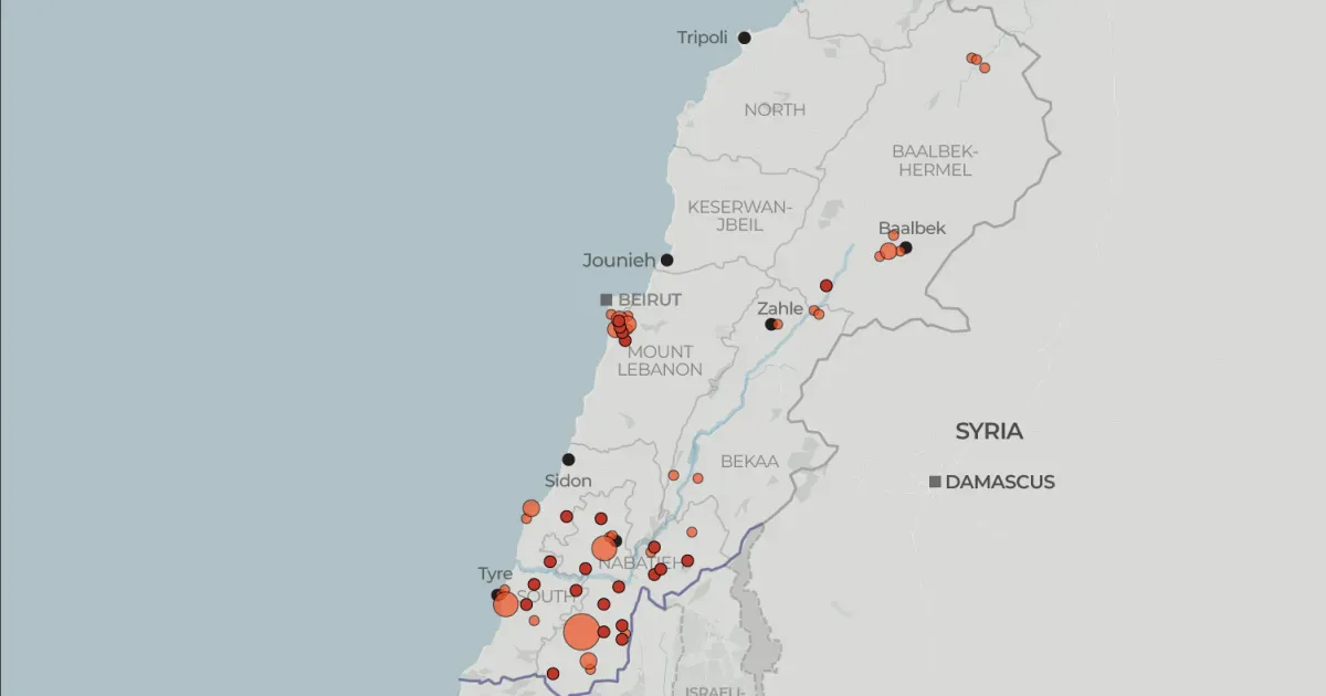 Mapping Israeli attacks on Lebanon’s healthcare system