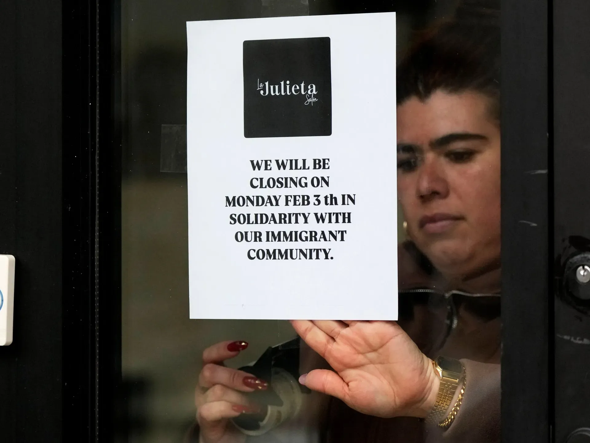Businesses close in protest against Trump’s immigration policies
