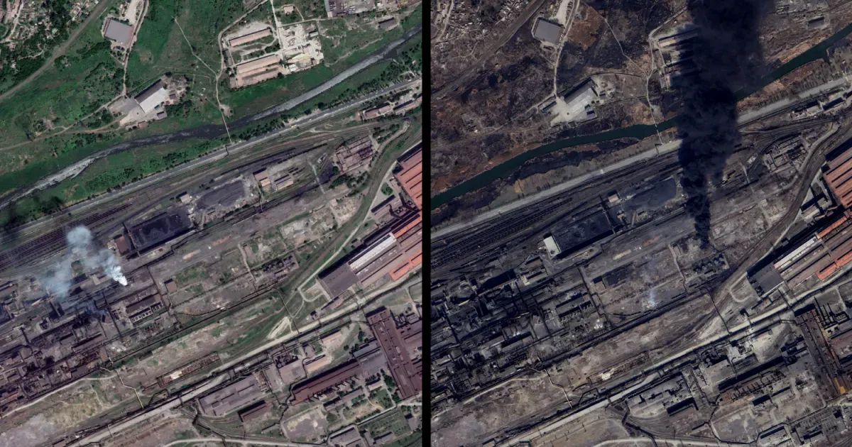 Russia-Ukraine war: Three years of fighting in satellite images