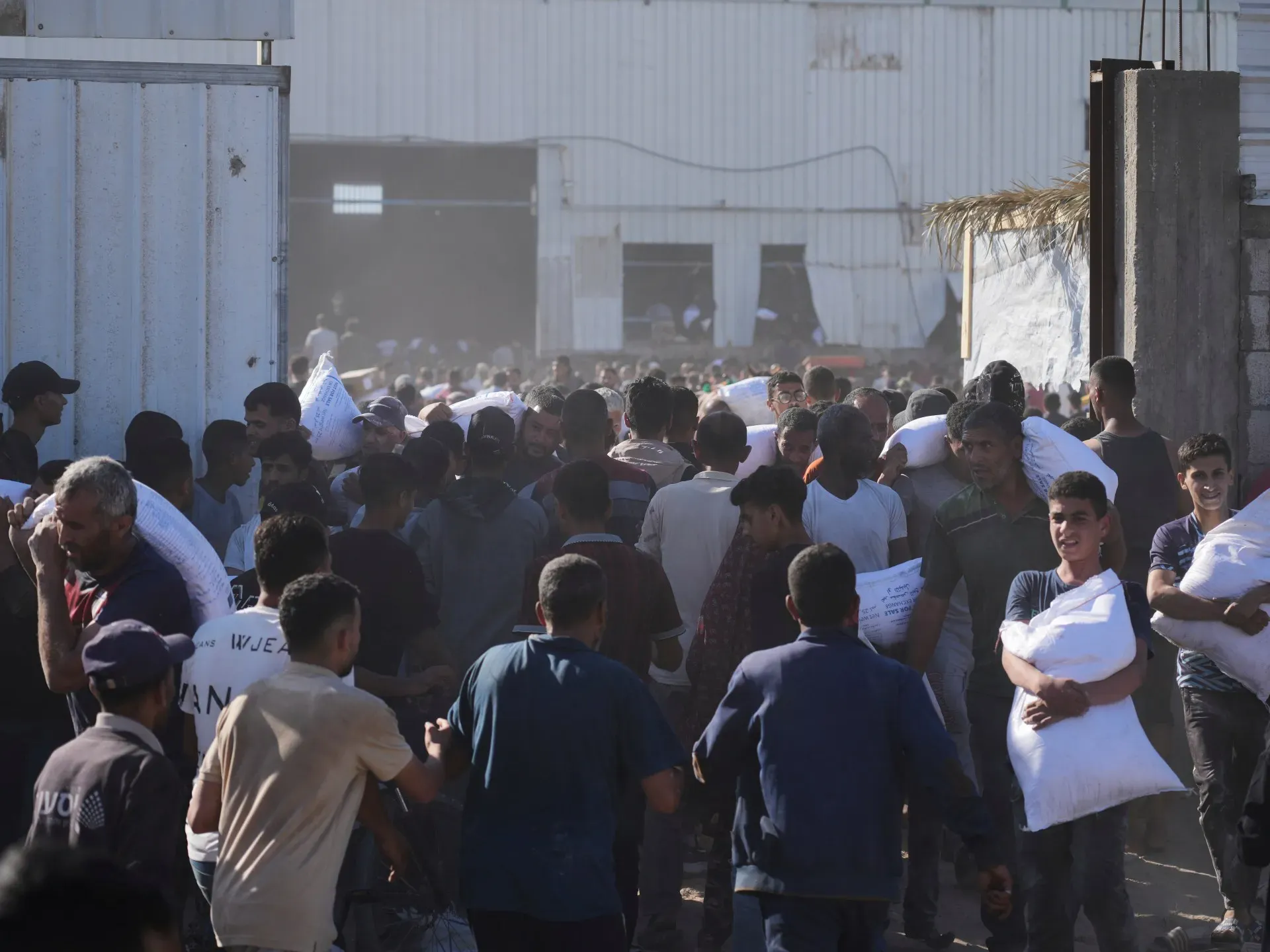 Two dead after crowds rush UN aid warehouse amid Gaza hunger crisis
