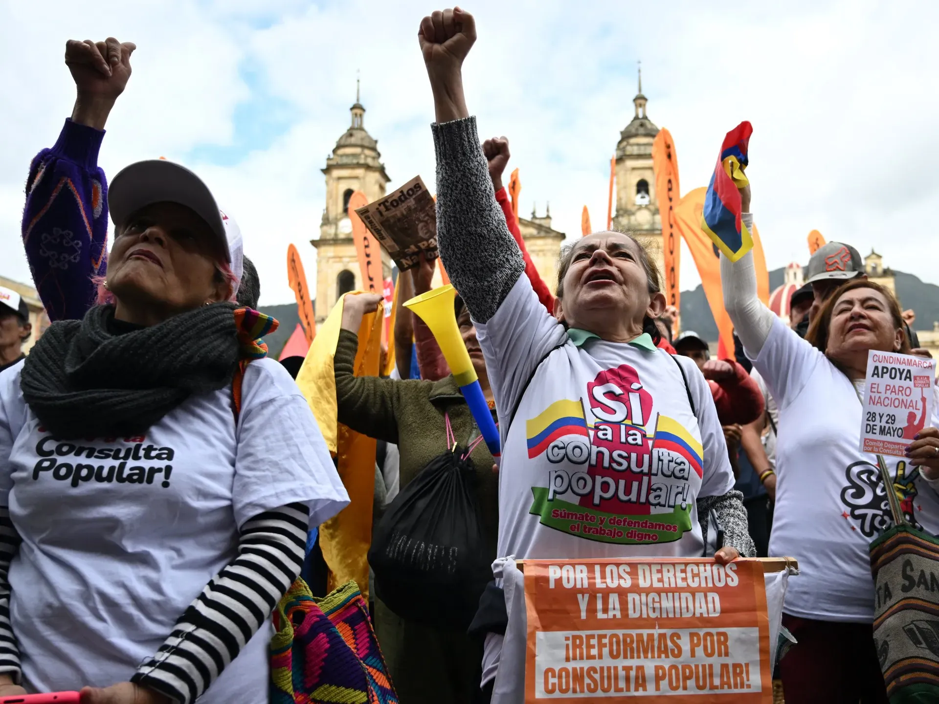 Large protests in Colombia in support of President Petro’s labour reforms