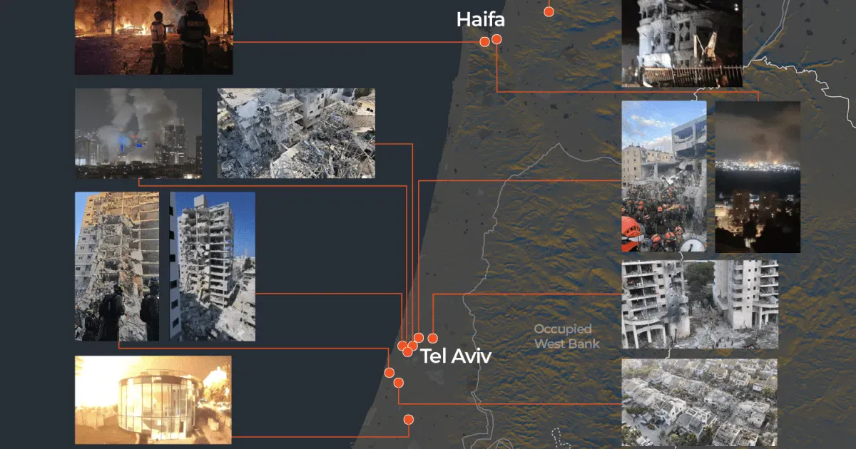 Mapping Iran’s most significant strikes on Israel