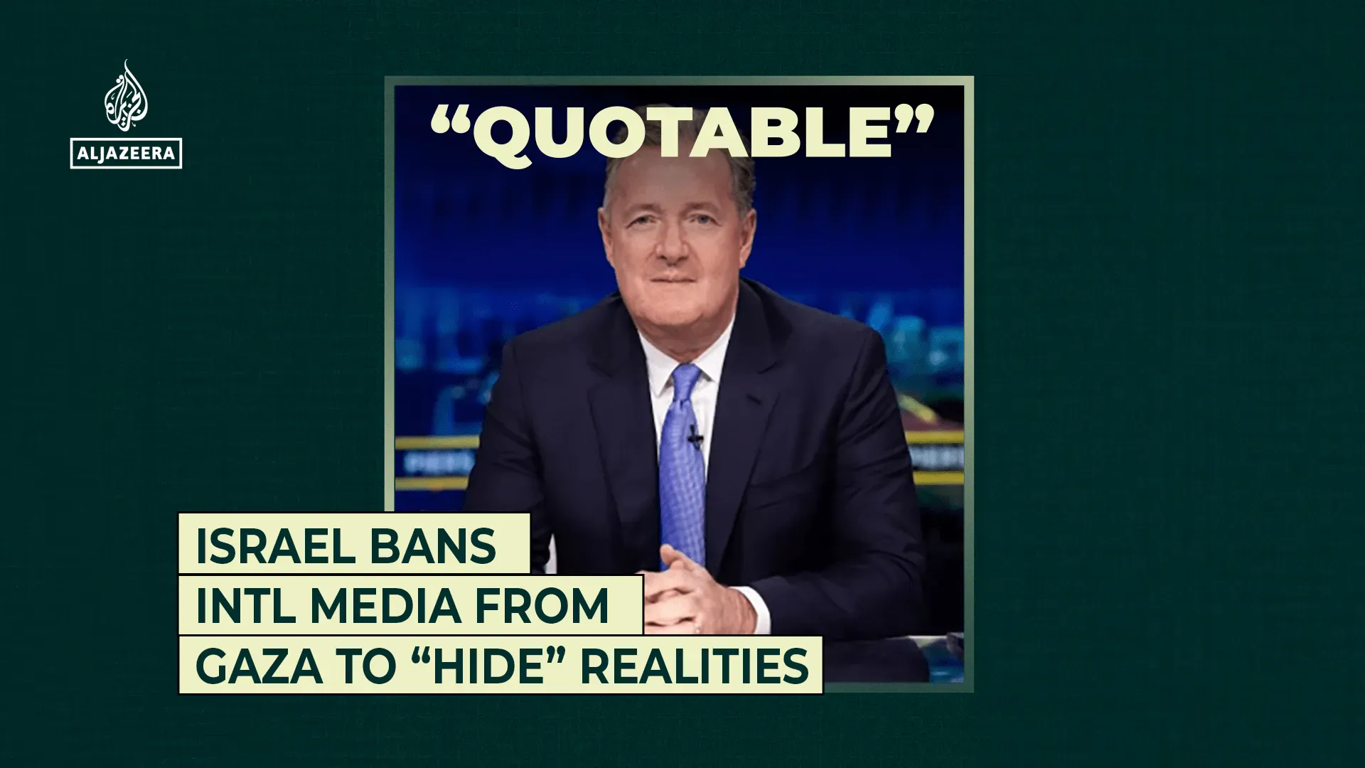 Israel Bans international media from Gaza to “hide” realities