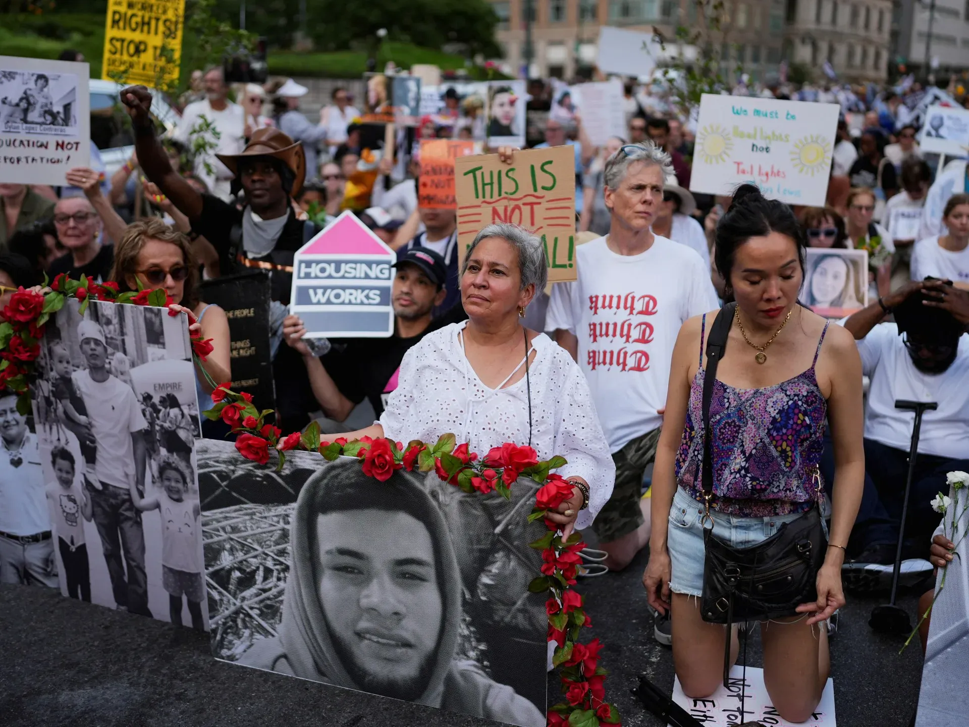 ‘Good Trouble Lives On’ protests across US against Trump policies