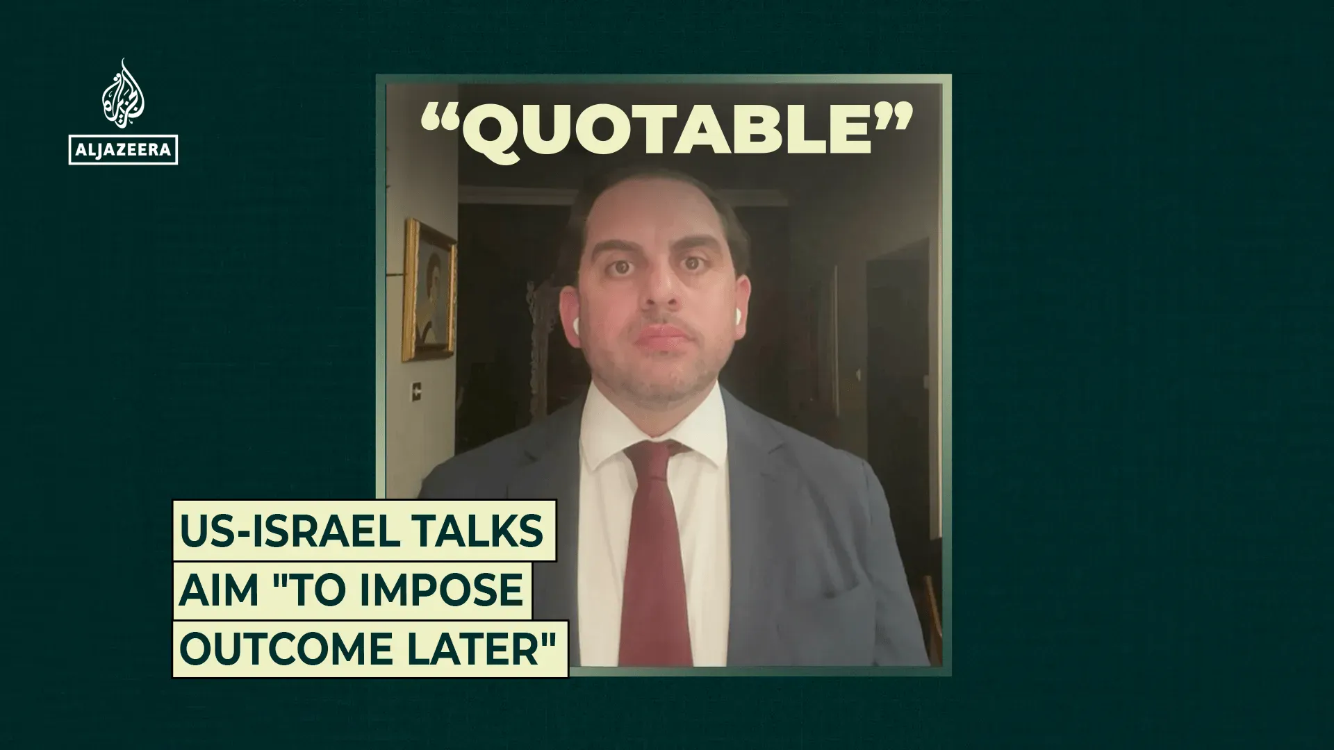 US-Israel talks aim “to impose outcome later”