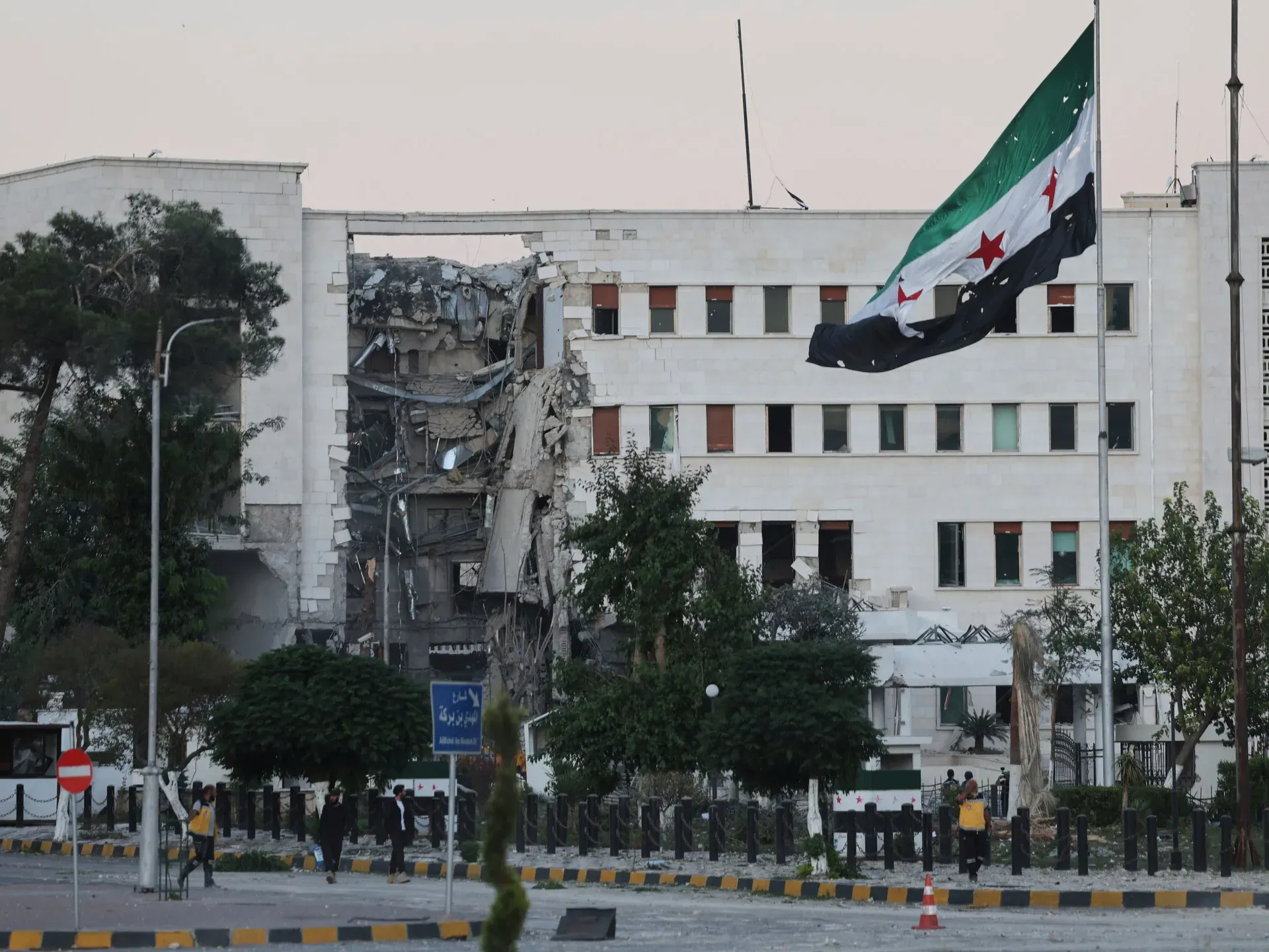 Aftermath of deadly Israeli air attacks in Damascus