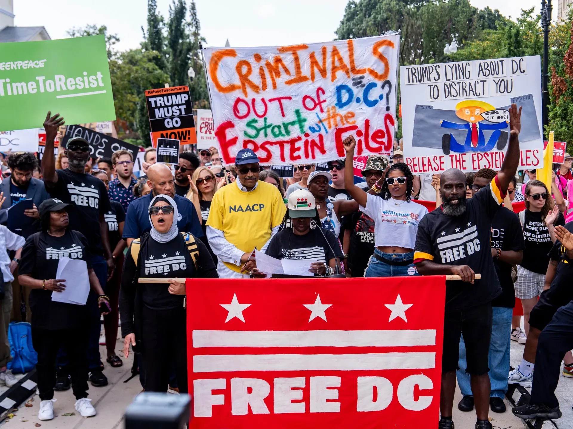 US protesters say Trump using ‘crime emergency’ to justify DC takeover