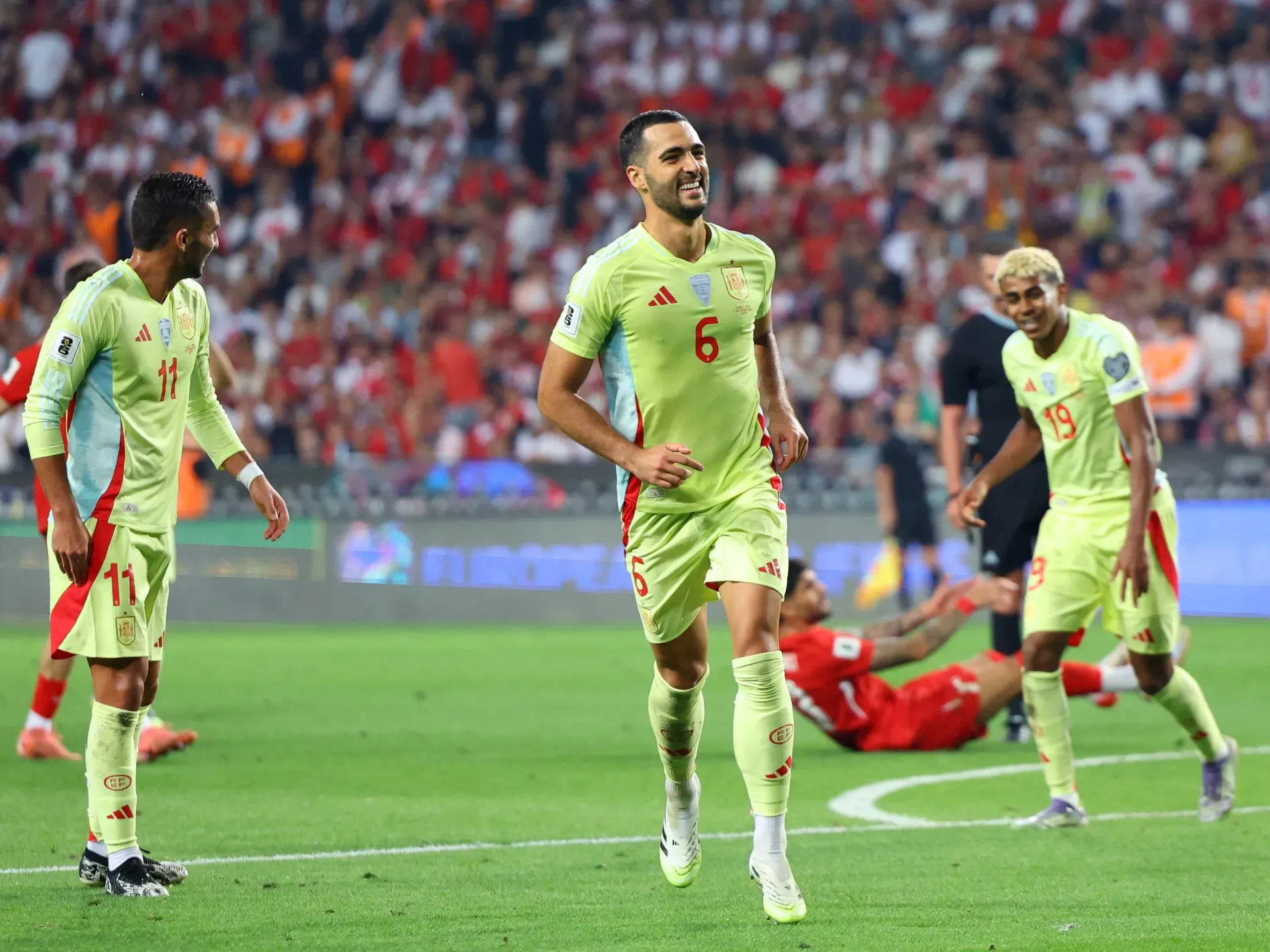 Spain thump Turkiye 6-0 in World Cup 2026 qualifier as Merino scores three