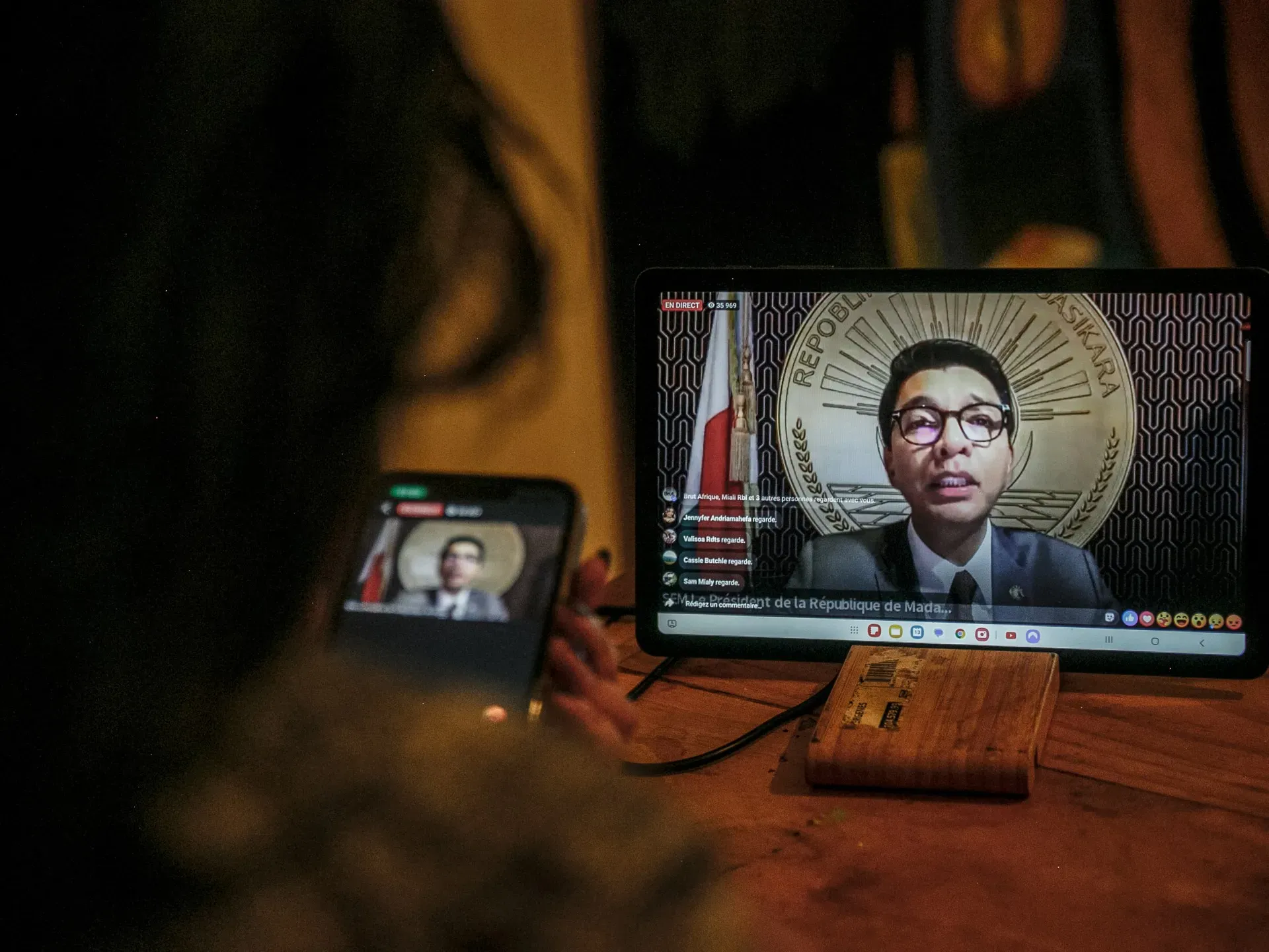 Who is in charge of Madagascar after President Rajoelina flees?